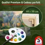 Schmidt Spiele My Art Noble - Kit de peinture Premium - Manoir Éclairé - Dès 12 ans