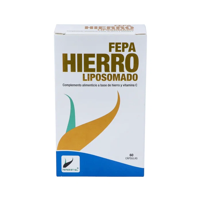 FEPADIET Fepa-Hierro Liposomado 30 mg 60 capsules, complément alimentaire fer liposomal FEPADIET Fepa-Hierro Liposomado 30 mg 60 capsules, complément alimentaire fer liposomal