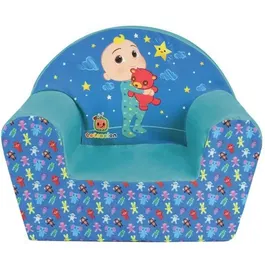 Fun House Fauteuil Club Enfant Cocomelon - Mousse Polyether, Housse Lavable, Dimensions 42 x 52 x 33 cm - A Partir de 12 Mois