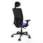 PIQUERAS Y CRESPO Chaise Zulema Synchro Bleu clair et Noir