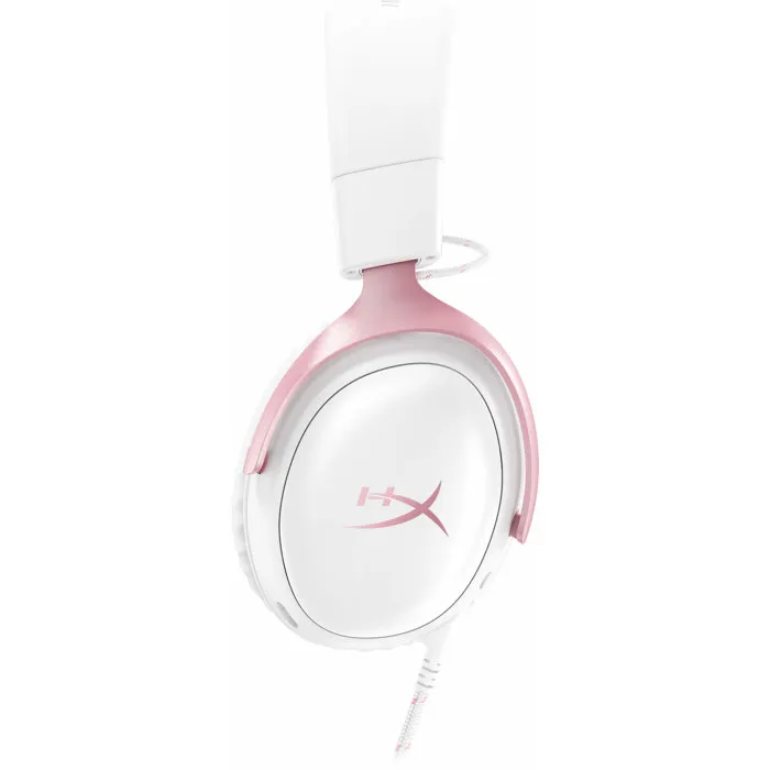 HyperX Cloud III Casque Gamer Filaire blanc & rose