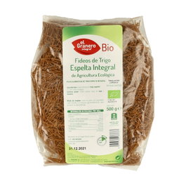 El Granero Integral Fideos de Espelta Integral Bio 500g (Lot de 12) lifespan