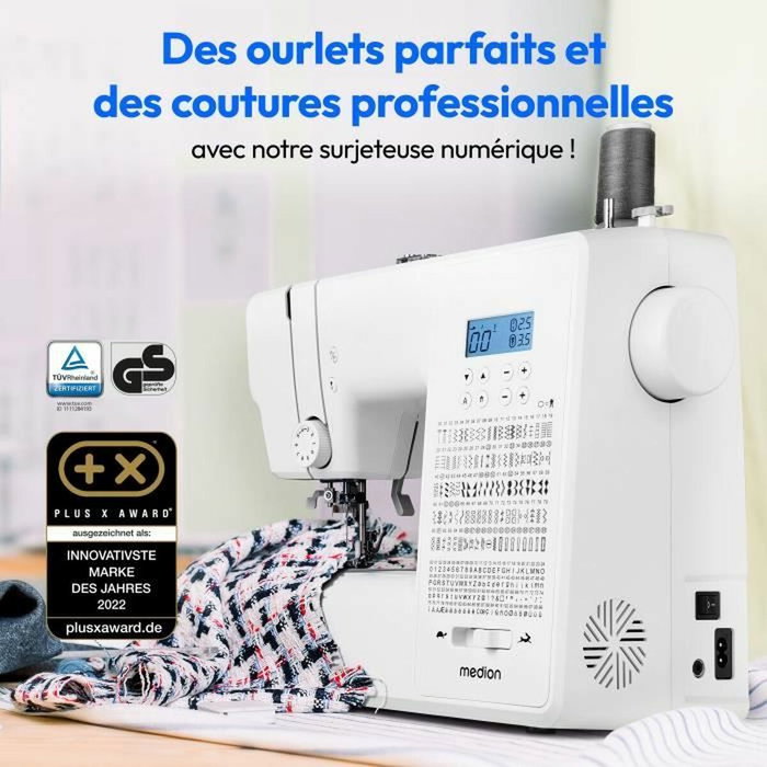 Medion SD 36 Machine à Coudre Numérique - Blanc