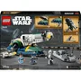 Lego Set de Construction 75433 Star Wars Le Vaisseau de Jango Fett L'Attaque des Clones avec 3 Minifigurines - 707 Pièces - Jouet Enfant Dès 9 Ans