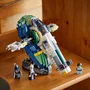 Lego Set de Construction 75433 Star Wars Le Vaisseau de Jango Fett L'Attaque des Clones avec 3 Minifigurines - 707 Pièces - Jouet Enfant Dès 9 Ans