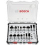 Bosch Professional Coffret de 15 fraises mixtes avec queue de 8 mm