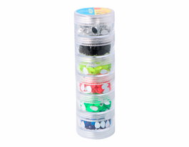 Innspiro Set de Gemmes Acryliques Goutte Couleurs Fluo 5x8mm