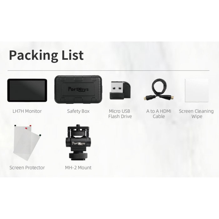 Portkeys LH7H Moniteur Tactile 7 pouces 1000 Nits Portkeys LH7H Moniteur Tactile 7 pouces 1000 Nits