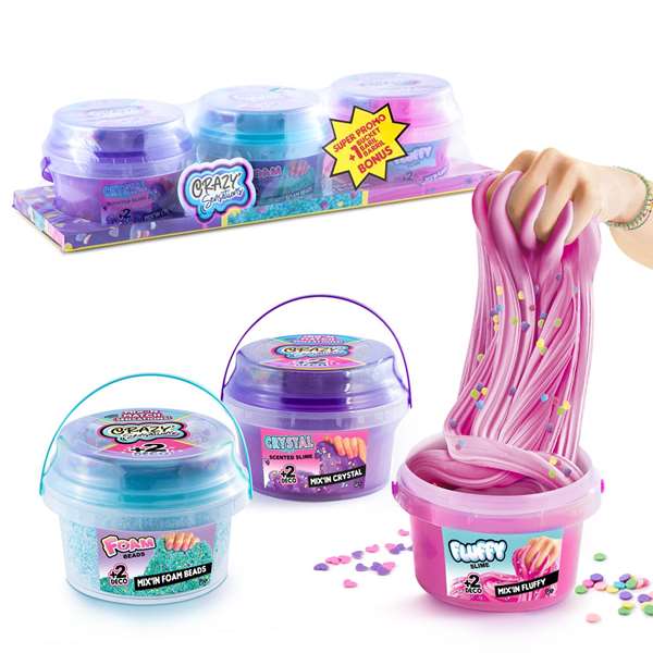Canal Toys Slime Craze Sensations Mix&Match avec 3 textures différentes Canal Toys Slime Craze Sensations Mix&Match avec 3 textures différentes