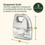 Cuisinart HM7U/E POWER ADVANTAGE Batteur électrique Blanc, 200 W, 7 vitesses