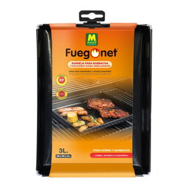Massó Bandeja réutilisable antiadhésive pour barbecue 34 x 29 x 3 cm