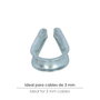 WOLFPACK LINEA PROFESIONAL Cosse-cœur zinguée pour câble 3 mm