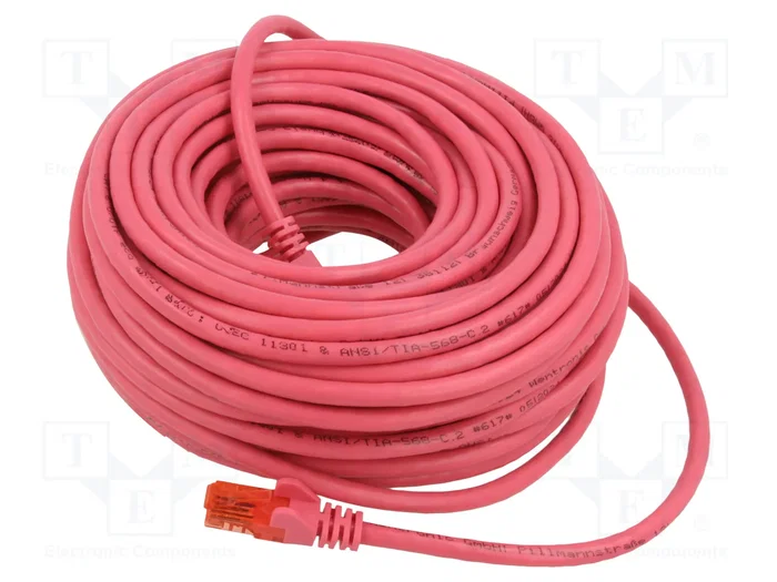 Logon Professional Patch Cable U/UTP Cat6 20m Magenta Logon Professional Patch Cable U/UTP Cat6 20m Magenta