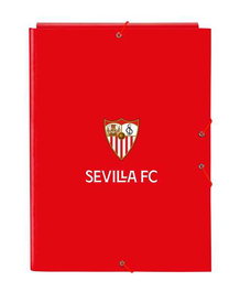 Safta Carpeta folio avec 3 rabats Sevilla FC 26x33.5x2.5 cm - Dossier format A4 - Pour supporters