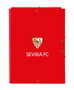 Safta Carpeta folio avec 3 rabats Sevilla FC 26x33.5x2.5 cm - Dossier format A4 - Pour supporters