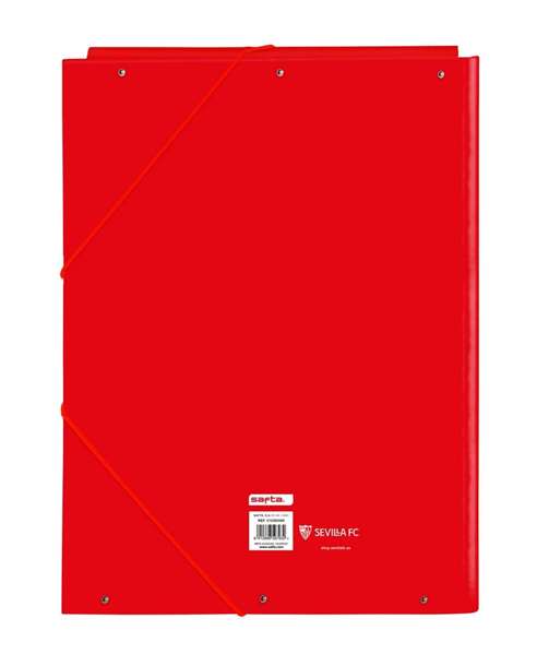 Safta Carpeta folio avec 3 rabats Sevilla FC 26x33.5x2.5 cm - Dossier format A4 - Pour supporters Safta Carpeta folio avec 3 rabats Sevilla FC 26x33.5x2.5 cm - Dossier format A4 - Pour supporters