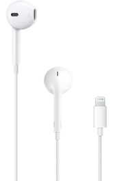 Apple EarPods avec connecteur Lightning Blanc - Écouteurs intra-auriculaires avec télécommande pour iPhone, iPad - Son haute qualité