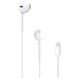 Apple EarPods avec connecteur Lightning Blanc - Écouteurs intra-auriculaires avec télécommande pour iPhone, iPad - Son haute qualité