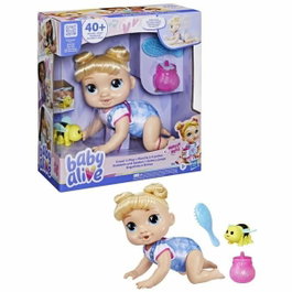 Baby Alive Harper Hugs Crawling, poupée électronique de 27 cm à quatre pattes, cheveux blonds