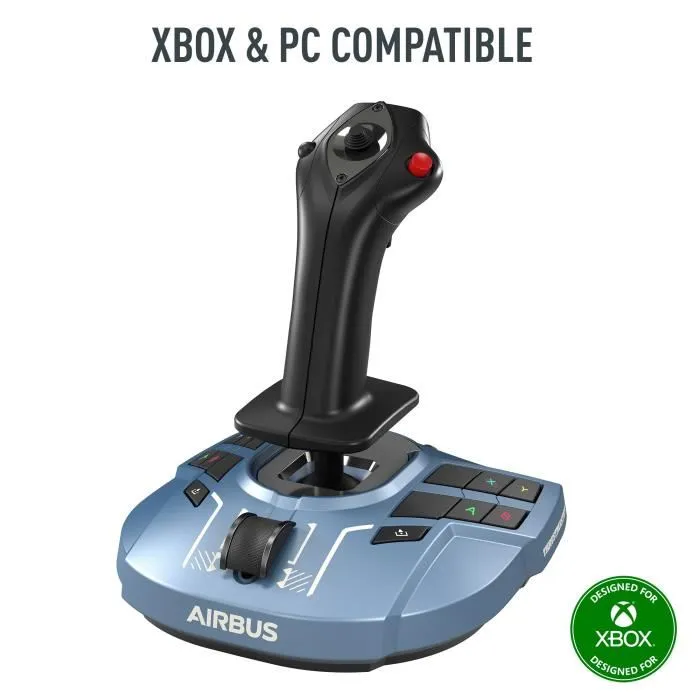 Thrustmaster TCA Sidestick X Airbus Edition - Joystick de simulation de vol, compatible Xbox Series X|S et PC avec manette des gaz intégrée, technologie H.E.A.R.T et port USB Thrustmaster TCA Sidestick X Airbus Edition - Joystick de simulation de vol, compatible Xbox Series X|S et PC avec manette des gaz intégrée, technologie H.E.A.R.T et port USB