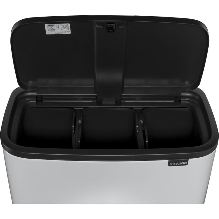 Brabantia Bo Touch Bin blanc 3 x 11 L