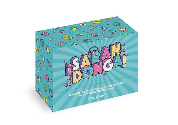 Hello Fun Juego ¡Sarandonga! Jeu de société musical - Fait chanter, jouer et danser - Dimensions : 14,8x10x7 cm - À partir de 12 ans Hello Fun Juego ¡Sarandonga! Jeu de société musical - Fait chanter, jouer et danser - Dimensions : 14,8x10x7 cm - À partir de 12 ans