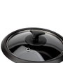 Jata Hogar Cuiseur à riz électrique 900 W 2,2 L noir Ø29 x 29 cm avec vitre trempée et antiadhésif