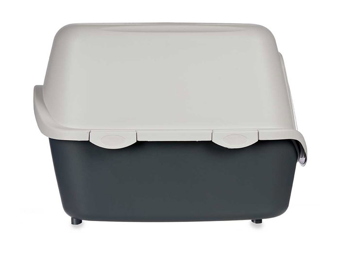 Stefanplast Bac à litière couvert gris anthracite