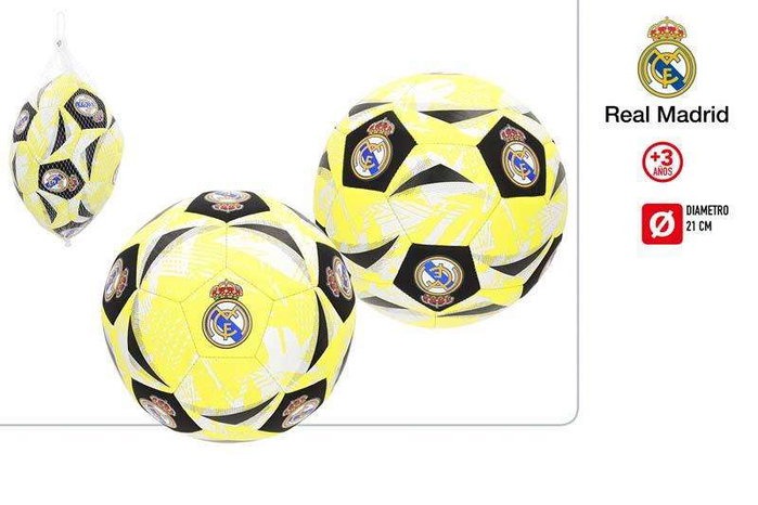 Real Madrid C.F. Ballon de plage Jaune 21 cm Real Madrid C.F. Ballon de plage Jaune 21 cm