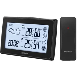 Sencor SWS 2850 Station Météo sans Fil avec Capteur, Noir