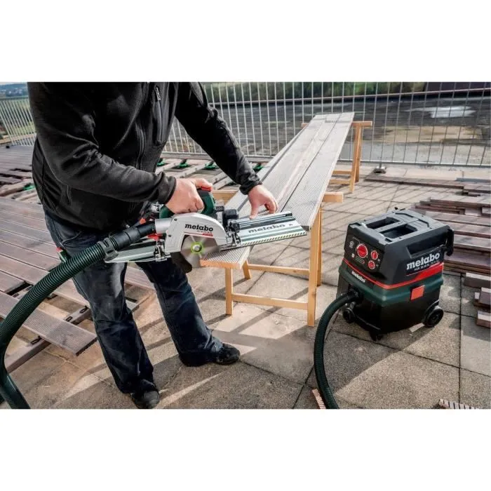 Metabo Rail de Guidage KFS 44 pour Scies Circulaires, Compatible KS 18 LTX 66 BL, KS 18 LTX 57, KS 66 FS, KS 85 FS - Coupes en Biais jusqu'à 60°