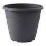 Eda Pot de fleurs Marina rond, 23 L, Gris anthracite