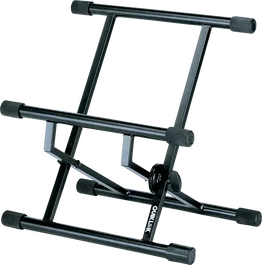 QUIKLOK Soporte Amplificateur Double Axe Noir Acier Pliable Hauteur Réglable Charge Max 45kg