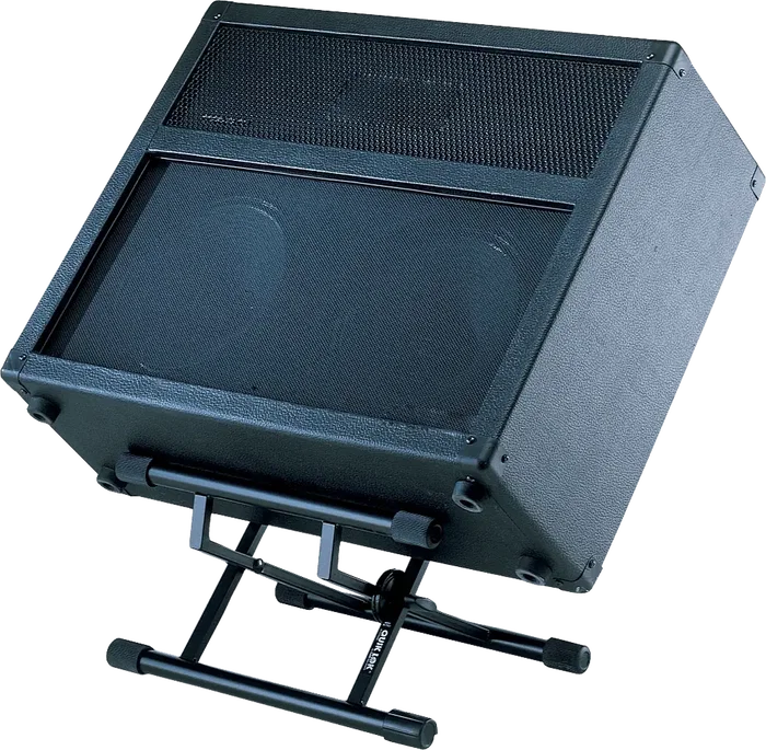 QUIKLOK Soporte Amplificateur Double Axe Noir Acier Pliable Hauteur Réglable Charge Max 45kg