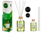 Acorde Mikado 100 ml avec tige verte lime 5,5x21,3x5,5 cm verre bois parfum d'ambiance (Set de 12)