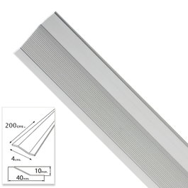 WOLFPACK LINEA PROFESIONAL Couvre-joint adhésif pour céramique métal argenté 200,0 cm