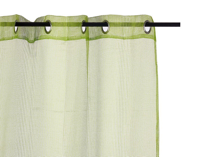 Giftdecor Rideau Vert 140x260 cm 6 Œillets Grille 100% Polyester (Set de 6)
