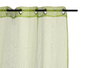 Giftdecor Rideau Vert 140x260 cm 6 Œillets Grille 100% Polyester (Set de 6)