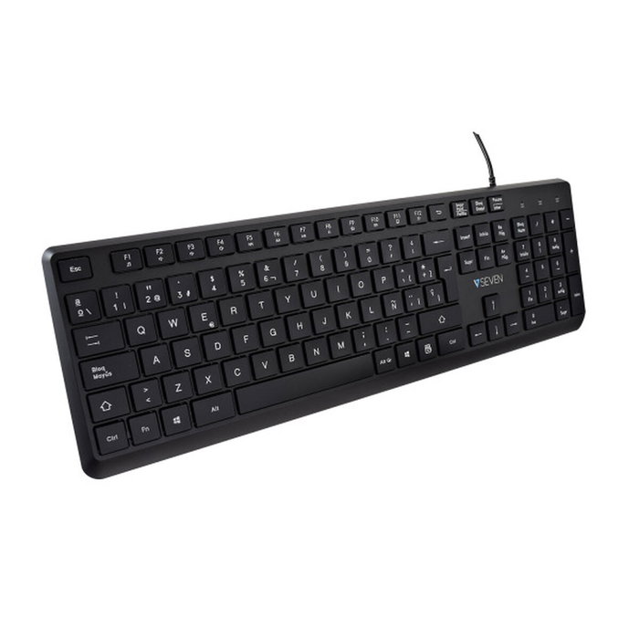 Clavier V7 KU350ES Noir Espagnol Qwerty Clavier V7 KU350ES Noir Espagnol Qwerty