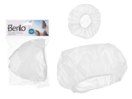 BERILO Bonnet de douche en plastique blanc (lot de 48)