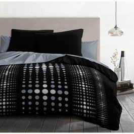 Home Linge Passion Parure de couette Steevy Noir 240x260 cm