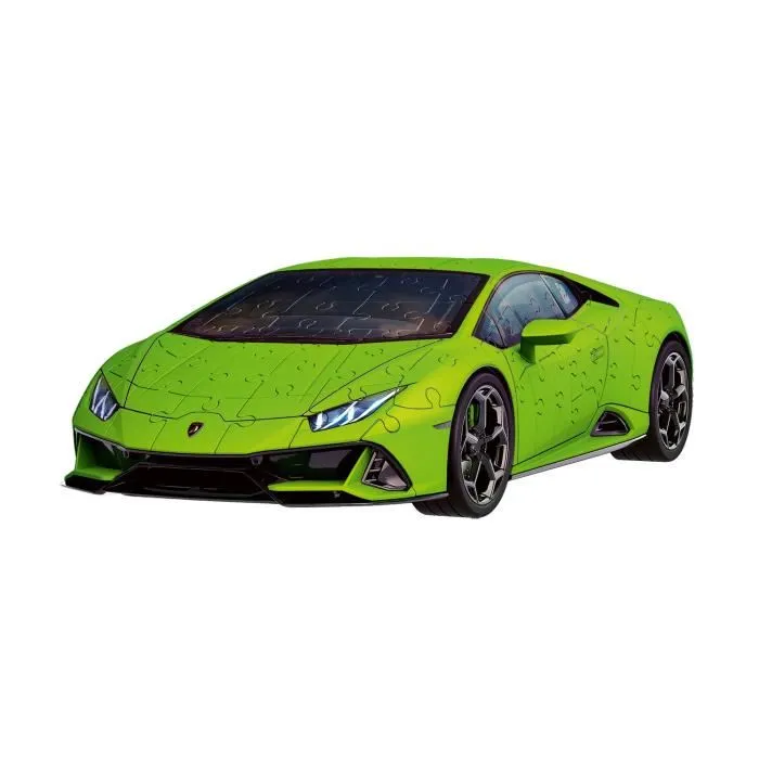 Ravensburger Puzzle 3D Iconics - Lamborghini Huracán EVO - Edition Verte - 108 Pièces