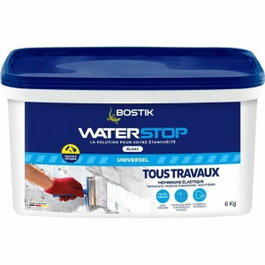 Bostik Waterstop Membrane d'étanchéité, Seau 6 kg, Blanc