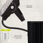 GSC Evolution Projecteur solaire LED Pamol 100W, Noir