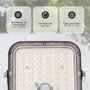 GSC Evolution Projecteur solaire LED Pamol 100W, Noir