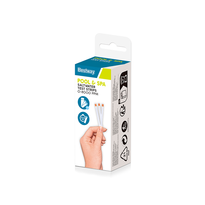Bestway 58767 Tiges Réactives pour Piscine et Spa Système Salé - Test pH Chlore Alcalinité Bestway 58767 Tiges Réactives pour Piscine et Spa Système Salé - Test pH Chlore Alcalinité