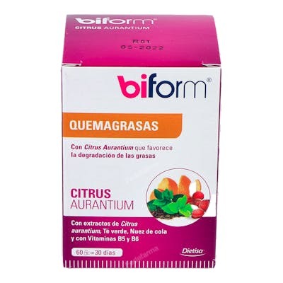 DIETISA Biform Citrus Aurantium 60 gélules – Complément alimentaire minceur à base d’agrume amer, thé vert et noix de cola DIETISA Biform Citrus Aurantium 60 gélules – Complément alimentaire minceur à base d’agrume amer, thé vert et noix de cola