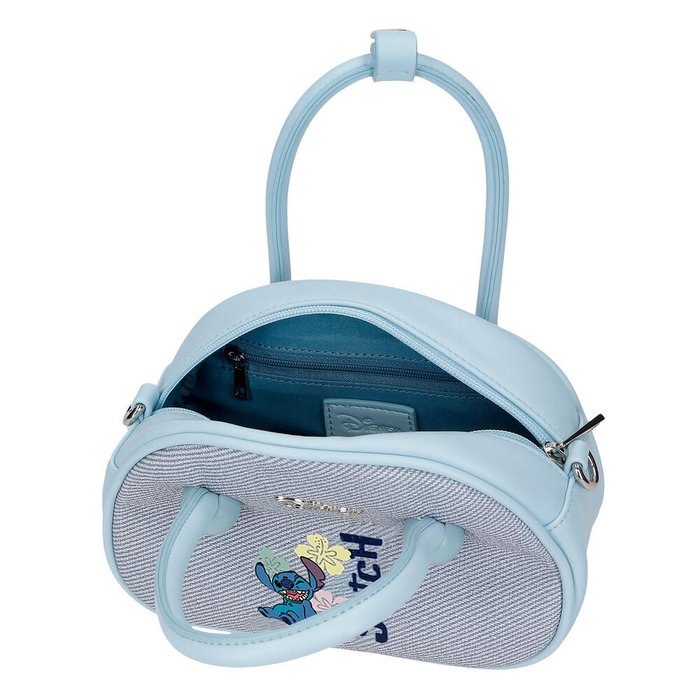 Disney Sac à dos denim Tiki Stitch, 19x13x8 cm, fabrication en PU