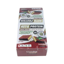 KETO PROTEIN Choco Snack Coconut Barres protéinées 24Uds.