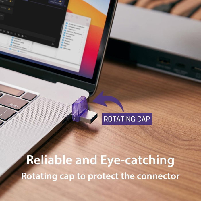 Clé USB Kingston microDuo 3C Violet 128 GB